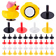 olycraft 40 ensembles 4 couleurs bouchon de canard en plastique et en caoutchouc(ODIS-OC0001-70)-1