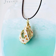 Natural Conch and Shell Pendant Necklaces(YJ0466-8)