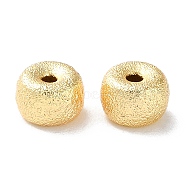 Brass Beads, Column, Real 18K Gold Plated, 6x4mm, Hole: 1.4mm(KK-F867-29G-03)