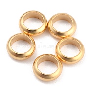 Rack Plating Brass Spacer Beads, Long-Lasting Plated, Flat Round, Real 24K Gold Plated, 6x2.5mm, Hole: 4mm(KK-O139-16E-G)