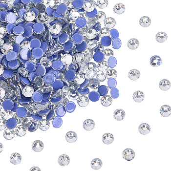 1440Pcs Hotfix Rhinestone, Glass Rhinestone Flat Back Cabochons, Half Round, Crystal, SS20, 4.6~4.8x2mm