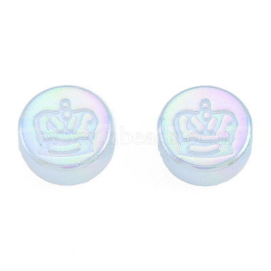 Perles acryliques placage irisé arc-en-ciel(OACR-N010-067)-4