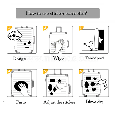 50Pcs Halloween Evil Eye PVC Self Adhesive Cartoon Stickers(STIC-B001-15)-6