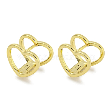 Heart Brass Earrings