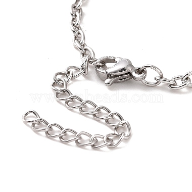 304 браслет-цепочка из нержавеющей стали для мужчин и женщин(BJEW-E031-01P-08)-3