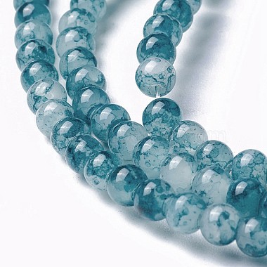Chapelets de perles en verre peint par pulvérisation(GLAA-A038-A-70)-3