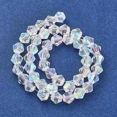 Handmade Glass Faceted Bicone Beads(GB6mmC28-AB)-2
