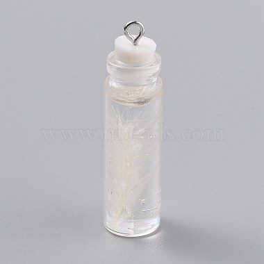 White Bottle Glass Decoration