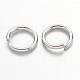 Platinum Plated Brass Round Open Jump Rings for Jewelry DIY(X-JRC7mm-NF)-2