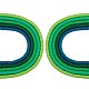 10 Stränge 5 Farben flache runde handgemachte Polymer Clay Perlen(CLAY-SZ0002-02B)-1