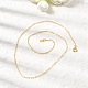 Brass Cable Chain Necklaces(X-SW028-G)-5