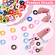 100Pcs Opaque Acrylic Bead Frame(OACR-SC0002-96)-7