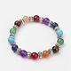 Natural & Synthetic Gemstone Beaded Stretch Bracelets(BJEW-P065-02)-1