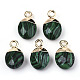 Synthetic Malachite Charms(G-N326-58E)-2