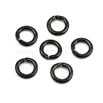 304 Stainless Steel Open Jump Rings, Ion Plating(IP), Black, 3.5x0.7mm, Inner Diameter: 2.3mm, 21 Gauge(SA-CBAF81C-01C-EB)
