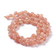 Natural Sunstone  Beads Strands, Top Drilled, Faceted, Teardrop, 4~5mm, Hole: 0.8mm, about 81pcs/strand, 16.54 inch(42cm)(G-H243-14)
