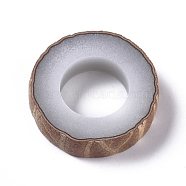 Bodhi Jewelry Making, Semi-Finished White Jade Bodhi Ring, BurlyWood, 23x5.5mm, , Inner Diameter: 12mm(AJEW-WH0109-37B)