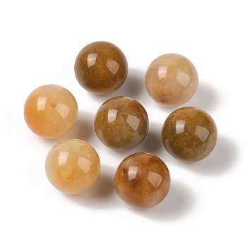 Natural Topaz Jade No Hole Sphere Beads, Round, 16mm