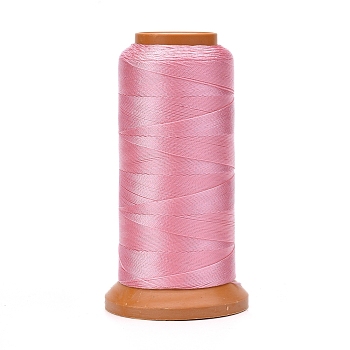 Polyester Threads, for Jewelry Making, Pink, 0.12mm, about 1640.41 yards(1500m)/roll