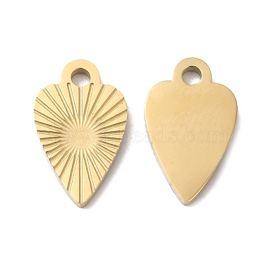 Golden Heart 316L Surgical Stainless Steel Charms