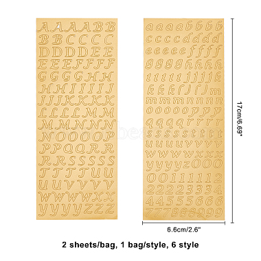 6 Bags 6 Style Waterproof PVC Adhesive Stickers(DIY-NB0006-36)-2