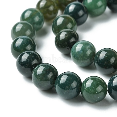 Natural Moss Agate Beads Strands(X-GSR10mmC001)-3