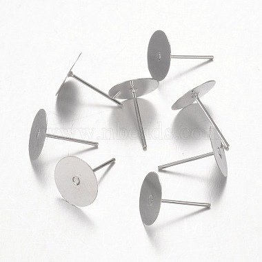 Silver Iron Stud Earrings