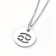 304 Stainless Steel Pendant Necklaces(NJEW-E147-10P)-1
