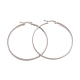 Tarnish Resistant 201 Stainless Steel Big Hoop Earrings with 304 Stainless Steel Pins for Women(EJEW-E146-07P-A)-1