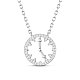 SHEGRACE Rhodium Plated 925 Sterling Silver Pendant Necklaces(JN753A)-1