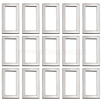 16Pcs Zinc Alloy Buckles, Rectangle, Platinum, 31.5x17.5x2mm(FIND-BBC0002-43A)