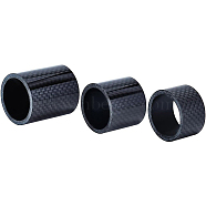 3Pcs 3 Style Carbon Fiber Bicycle Front Fork Washers, Bicycle Stem Headset Spacer, Column, Black, 35x20~40mm, Inner Diameter: 28.5~29mm, 1pc/style(AJEW-BC0003-52)