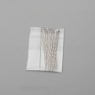 20Pcs Steel Sewing Needles, Big Eye Pointed Needles, for Embroidery, Patchwork, Stainless Steel Color, 50mm(PW-WG85498-01)
