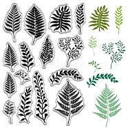 Plastic Stamps, for DIY Scrapbooking, Photo Album Decorative, Cards Making, Stamp Sheets, Pteridophyte, 160x110mm(DIY-WH20018-0070)