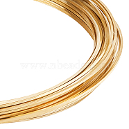 Square Brass Wire, for Jewelry Making, Golden, 18 Gauge, 1x1mm, 10m/roll(KK-WH0034-34G-02)