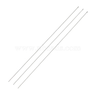 Steel Beading Needles with Hook for Bead Spinner, Curved Needles for Beading Jewelry, Stainless Steel Color, 17.8x0.03cm(TOOL-C009-01B-01)