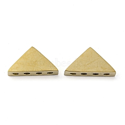 Ion Plating(IP) 304 Stainless Steel Multi-Strand Links, Triangle, Golden, 6.5x13x4mm, Hole: 1.4mm(STAS-Q319-02G)