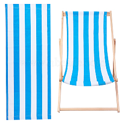 Striped Pattern Canvas Fabric, for Replacement Beach Hanging Chair Decoration Accessories, Royal Blue, 115x43x0.15cm(AJEW-WH0314-150)