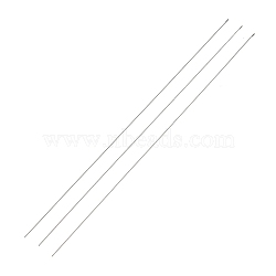 Steel Beading Needles with Hook for Bead Spinner, Curved Needles for Beading Jewelry, Stainless Steel Color, 17.8x0.03cm(TOOL-C009-01B-01)