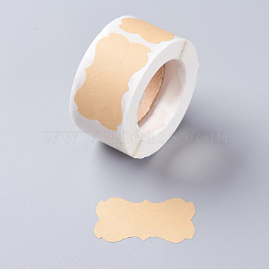 Self-Adhesive Kraft Paper Gift Tag Stickers(DIY-G021-11)-2