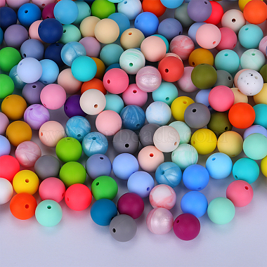 Round Silicone Focal Beads(SI-JX0046A-99)-4