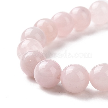 Natural Rose Quartz Bead Stretch Bracelets(X-BJEW-K212-C-045)-3