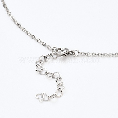 Tarnish Resistant 304 Stainless Steel Cable Chain Necklace Making(AJEW-JB00778-01)-3