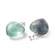 Natural Fluorite Pendants(G-I311-A20)-3