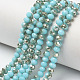 Electroplate Opaque Solid Color Glass Beads Strands(EGLA-A034-P8mm-K12)-1