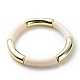 Acrylic Curved Tube Beaded Stretch Bracelet for Women(BJEW-JB08439-05)-1