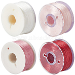 4 Rolls 4 Colors Special Coated Polyester Beading Threads for Seed Beads, Mixed Color, 0.1mm, about 50yards/roll, , 1 roll/color(OCOR-SC0001-08B)