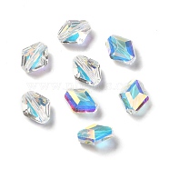 Glass Imitation Austrian Crystal Beads, Faceted, Bicone, Clear AB, 12x10.5x6mm, Hole: 1.5mm(GLAA-H024-08)