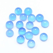 Natural Agate Cabochons, Half Round, 4x2~4mm(X-G-P393-R01-4mm)