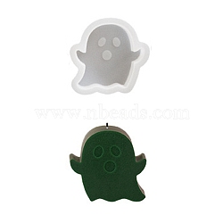 Halloween Theme DIY Shape Silicone Candle Molds, for Scented Candle Making, Ghost, 68x74x26mm(SIMO-P010-C03)